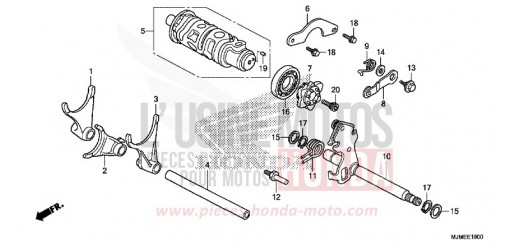 GEARSHIFT DRUM VFR800XH de 2017